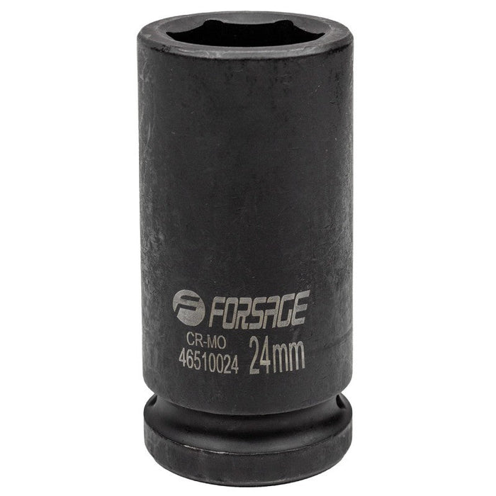 24 mm Lång slaghylsa 3/4" 6-kant CrMo - Forsage Sweden