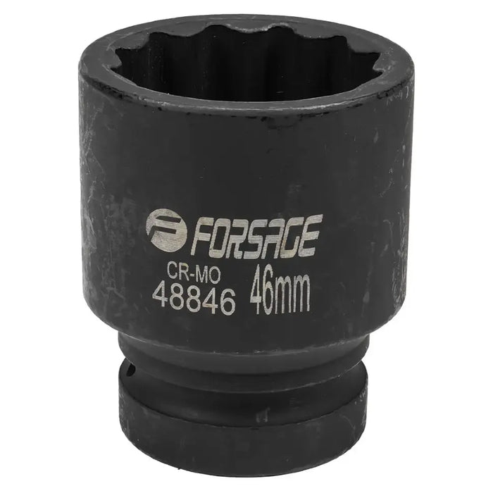 46 mm Kort slaghylsa 1" 12-kant CrMo (krafthylsa)
