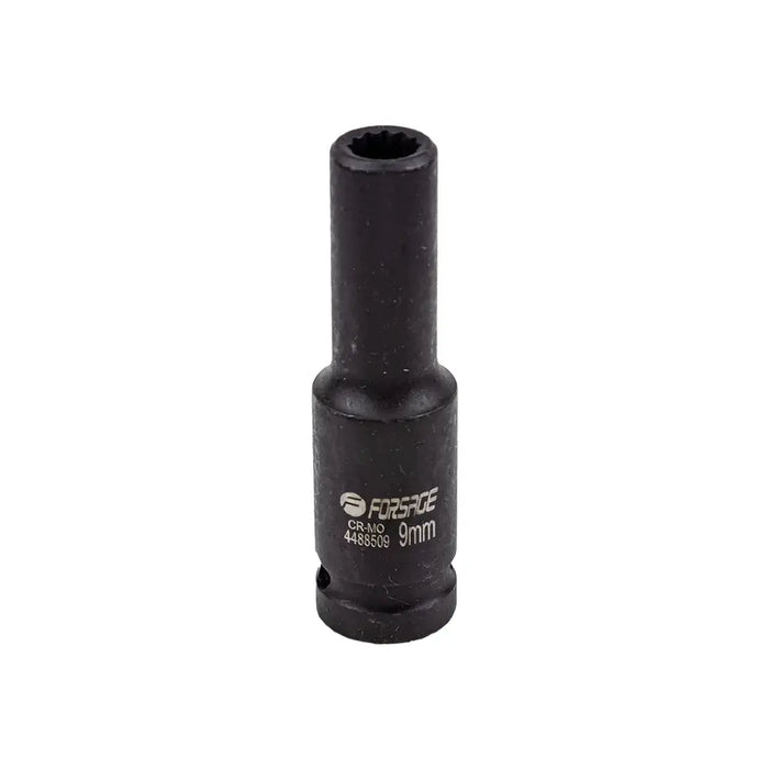 Djup krafthylsa 8 mm 12-kant, 1/2 tum Cr-Mo för muttermaskin