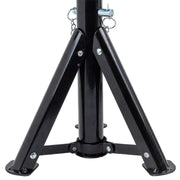 Stabil bas med tre ben och kedjesäkring – säker och robust konstruktion