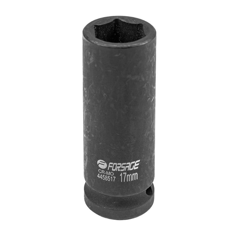 17 mm Lång slaghylsa 1/2" 6-kant CrMo - Forsage Sweden