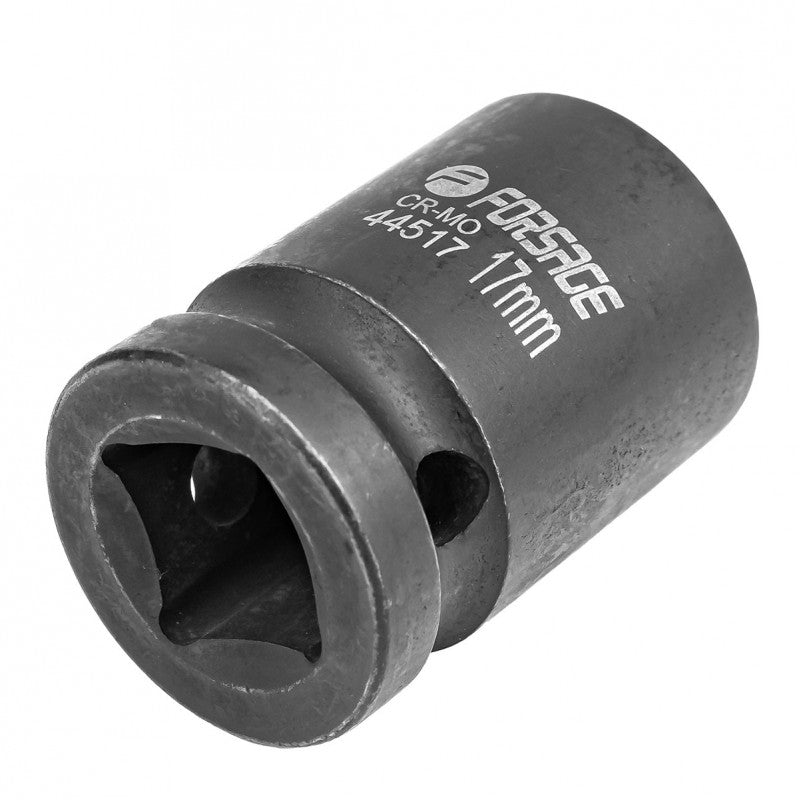 17 mm Slaghylsa 1/2" kort 6-kant CrMo - Forsage Sweden