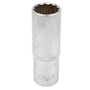 21 mm Lång hylsa 1/2" 12-kant CrV - Forsage Sweden