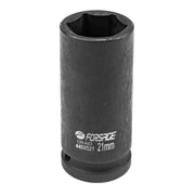 21 mm Lång slaghylsa 1/2" 6-kant CrMo - Forsage Sweden