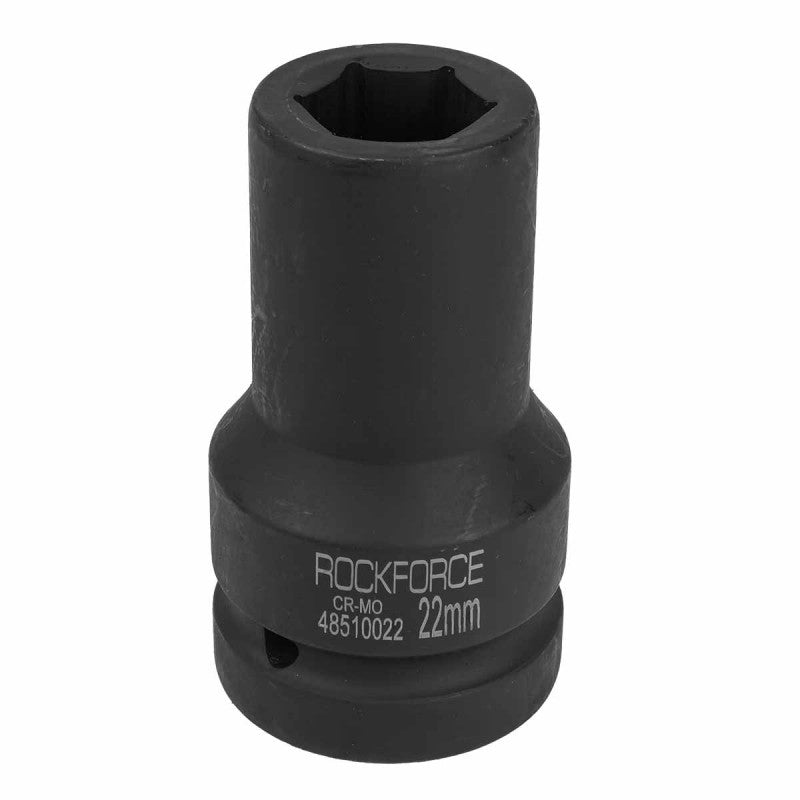 22 mm Lång slaghylsa 1" 6-kant CrMo - Forsage Sweden