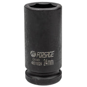 24 mm Lång slaghylsa 3/4" 6-kant CrMo - Forsage Sweden