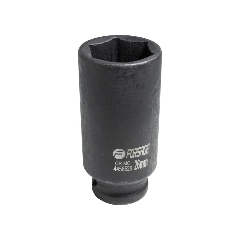 26 mm Lång slaghylsa 1/2" 6-kant CrMo - Forsage Sweden