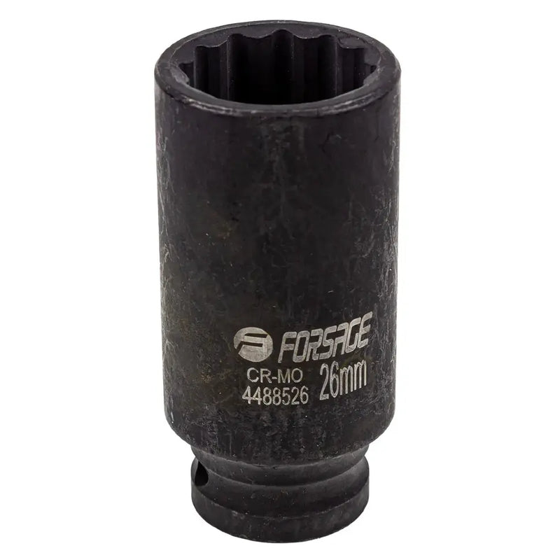 Långhylsa kraft 12-kant 26mm 1/2" FORSAGE