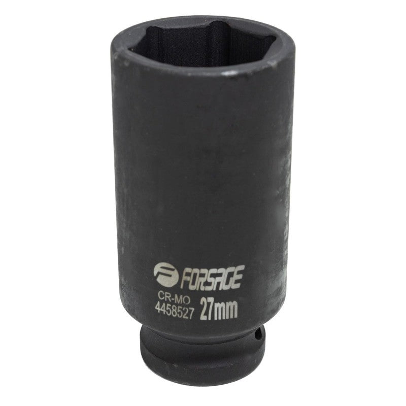 27 mm Lång slaghylsa 1/2" 6-kant CrMo - Forsage Sweden