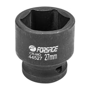 27 mm Slaghylsa 1/2" kort 6-kant CrMo - Forsage Sweden