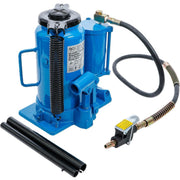 Trycklufts-hydraulisk domkraft 20 ton med handpump