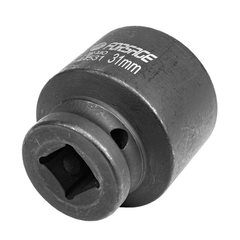 31 mm Slaghylsa 1/2" kort 6-kant CrMo - Forsage Sweden