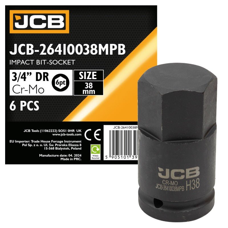 3/4" Bitshylsa kraft Hex 17 - 30 mm. - Forsage Sweden