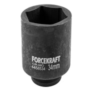 34 mm Lång slaghylsa 1/2" 6-kant CrMo - Forsage Sweden