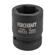 35 mm Slaghylsa 1" kort 6-kant CrMo - Forsage Sweden