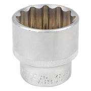 36 mm Hylsa 1/2" kort 12-kant CrV - Forsage Sweden