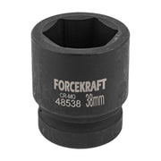 38 mm Slaghylsa 1" kort 6-kant CrMo - Forsage Sweden