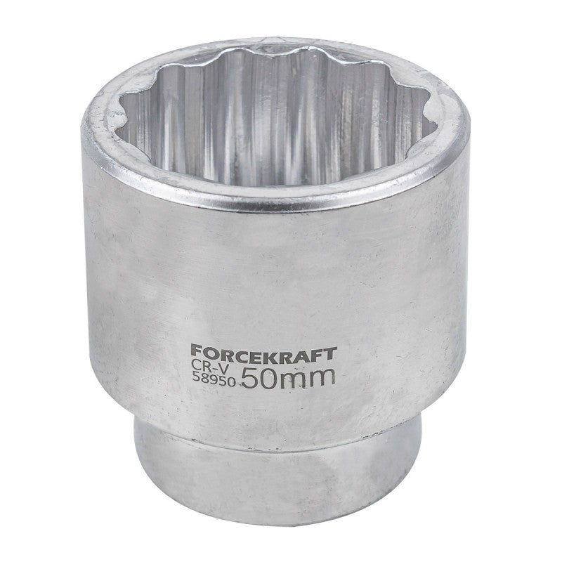 50 mm Hylsa 1" kort 12-kant CrV - Forsage Sweden