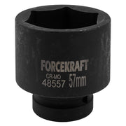 57 mm Slaghylsa 1" kort 6-kant CrMo - Forsage Sweden