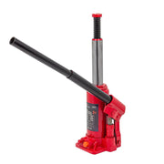 Hydraulisk flaskdomkraft med pumphandtag. Levereras i låda.

Bärkraft - 3 ton.
Minimal lyfthöjd - 193 mm.
Maximal lyfthöjd - 373 mm.
Slaglängd - 120 mm.