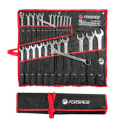 Blocknyckelsats 6–36 mm i förvaringsfodral med upphängningshål, 25 delar