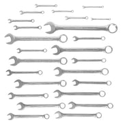 25 kombinationsnycklar i storlek 6–36 mm, med öppen ände och ringdel, Cr-V-stål