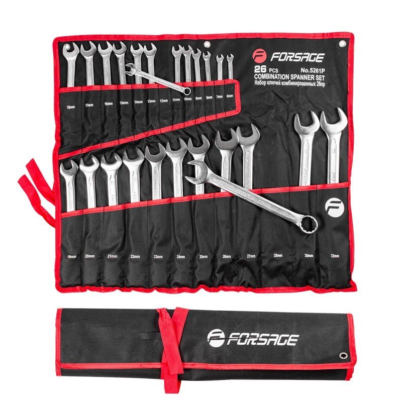 Blocknyckelsats 6-32 mm, 25 delar - Forsage Sweden