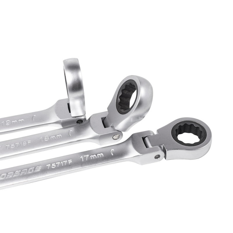Blocknycklar med spärr, flexibla 11 delar 8-19mm - Forsage Sweden