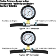 Bränsleinsprutare trycktestsats (0-7bar) - Forsage Sweden