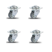 Svängbara hjul från Coyotto – set om 4 stycken för planteringskärl