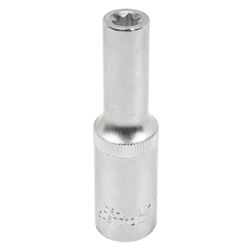E10 E-Torx hylsa 1/2" lång - Forsage Sweden