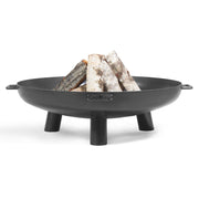 Cook King eldfat BALI med ved – stabil och handgjord eldstad för trädgården