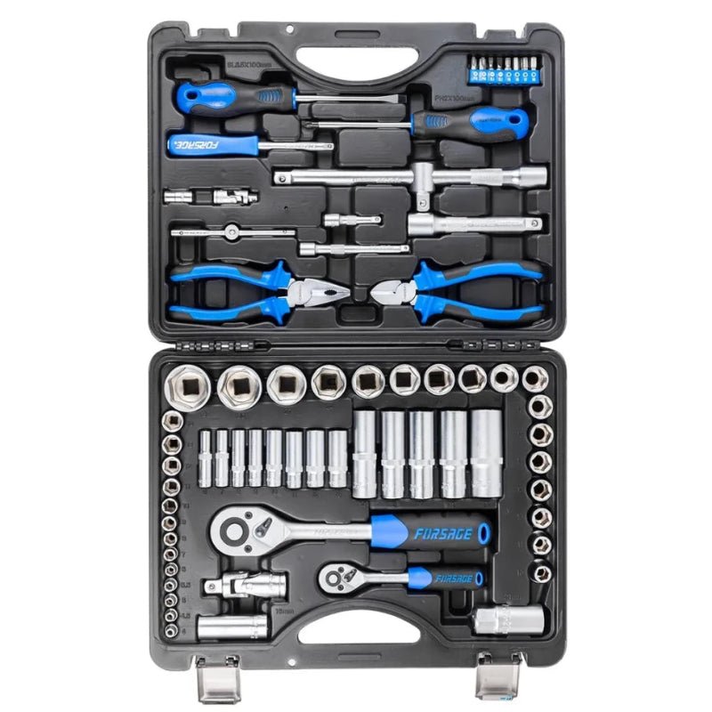 Hylsnyckelsats 69 delar, 1/4" 3/8" - Forsage Sweden