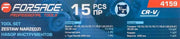 Hylssats 1/2", 15 delar (10 - 32mm) - Forsage Sweden