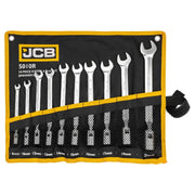 JCB flexnyckelsats 10 delar i öppen förvaringsväska