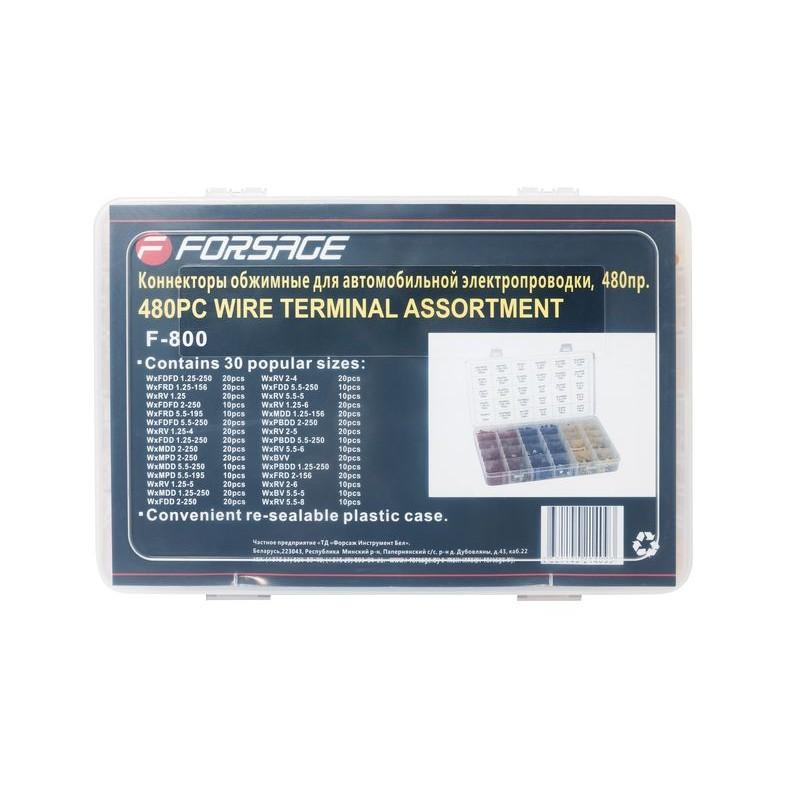 Kabelsko-sortiment 1,25 - 5,5 mm kabel, 480 delar - Forsage Sweden