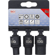 RIBE hylsor M6S M8S M12S med kil-profil för 1/2" sats