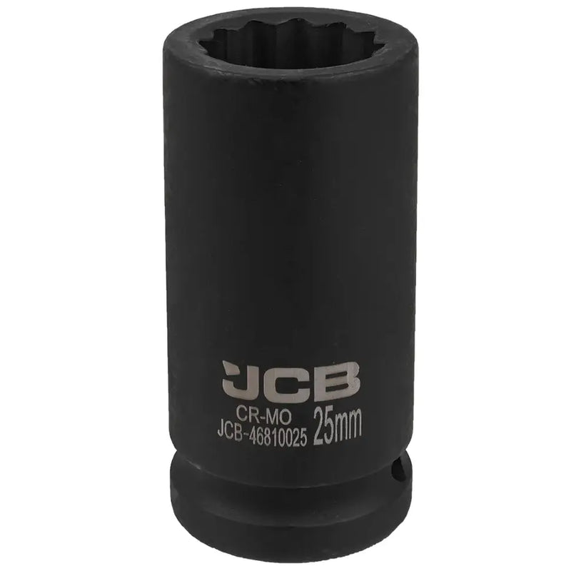 25 mm lång slaghylsa 12-kant, 3/4" Cr-Mo krafthylsa