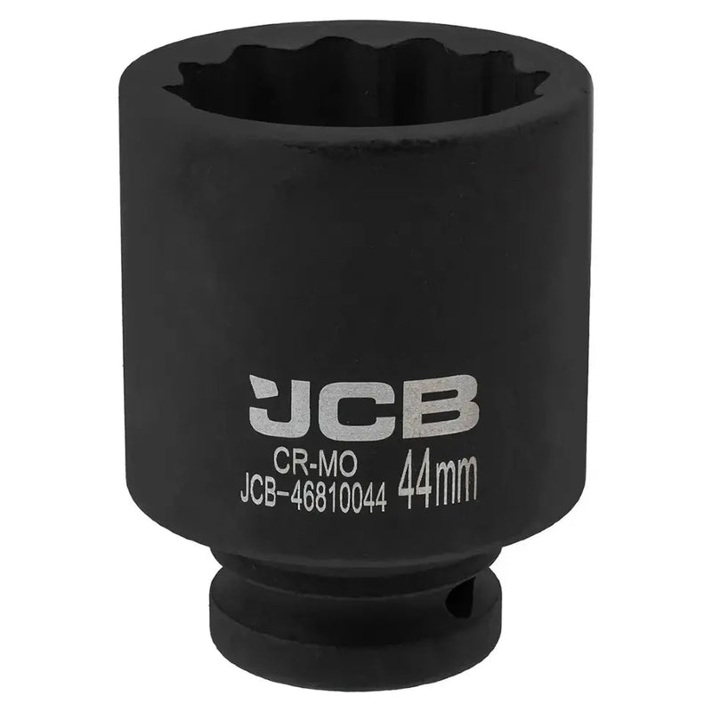 12-kants lång slaghylsa 44 mm, 3/4". Cr-Mo krafthylsa för tung verkstadsanvändning.