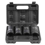 Krafthylssats 1" lång 12-kant i plastlåda