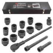 Krafthylssats 1", 15 delar (36-80mm) - Forsage Sweden