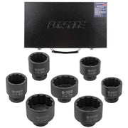 Krafthylssats 1", 7 delar (46-75mm) - Forsage Sweden