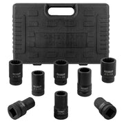 Krafthylssats 1" djupa, 8 delar (22-41 mm) - Forsage Sweden