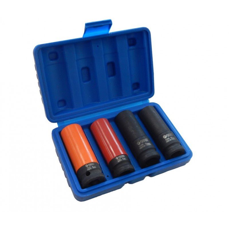 Krafthylssats 1/2", tunnväggiga, 4 delar - Forsage Sweden