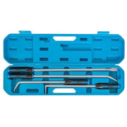 Brytjärnssats 4 delar i praktisk plastväska – idealisk för däckmontering och demontering av fastsittande delar.