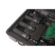 Mutterdragare 1/2" sats med hylsor, 1450Nm - Forsage Sweden