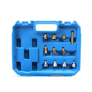 Oljetryckstestare med gängadaptrar, 12 delar - Forsage Sweden