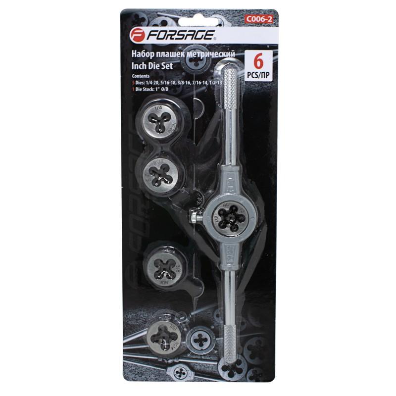 Sats gängsnitt tum, 6 delar - Forsage Sweden