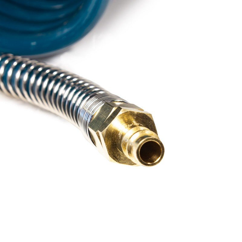 Spiralslang tryckluft med snabbkopplingar 10x14 mm, L=15m. - Forsage Sweden