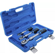 Plastkassett för utdragbar spärrhandtagssats 1/4", 3/8" och 1/2"